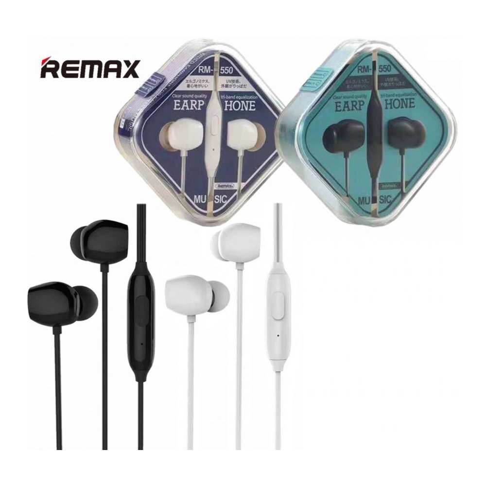 ყურსასმენი REMAX Wired Music Earphone RM-550 black