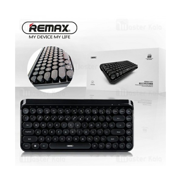 კლავიატურა REMAX Wireless Keyboard for Vintage Typewriter K101 black