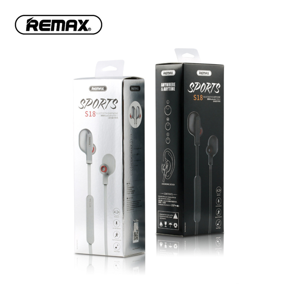 ყურსასმენი Remax Sports Bluetooth Earphone RB-S18 black