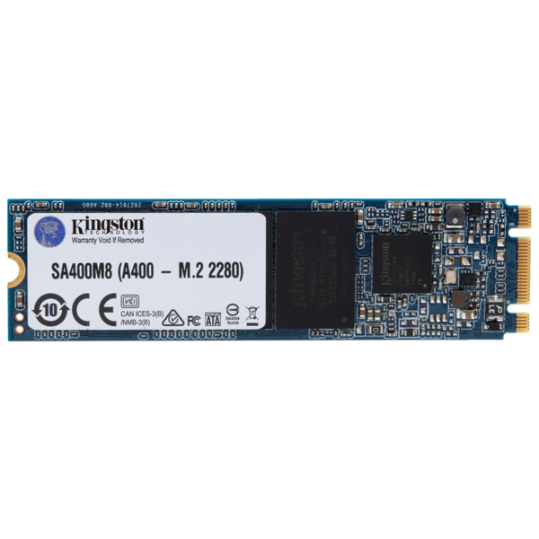 მყარი დისკი Kingston SSD M.2 480GB A400 SATA 2280 TLC