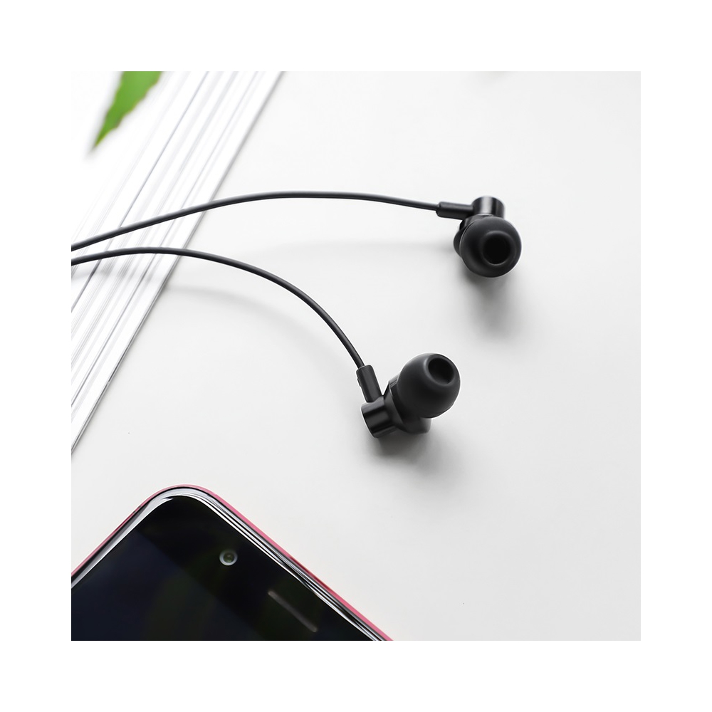 ყურსასმენი BOROFONE BM35 Farsighted universal earphones with mic black