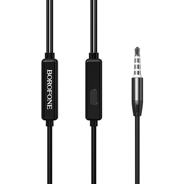 ყურსასმენი BOROFONE BM35 Farsighted universal earphones with mic black