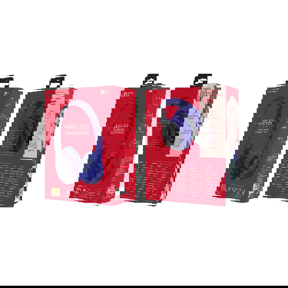 ყურსასმენი BOROFONE BO4 Charming rhyme wireless headphones blue