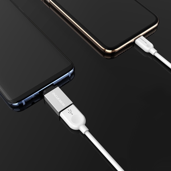 ადაპტერი BOROFONE BV3 USB-A to USB-C 