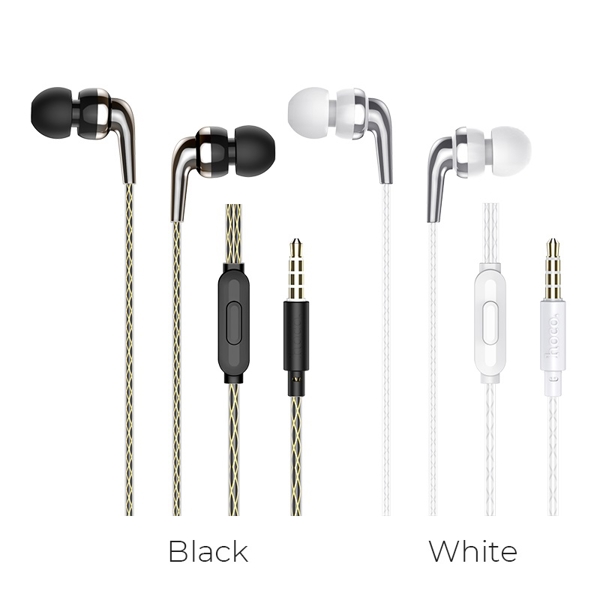 ყურსასმენი HOCO M71 Inspiring universal earphones with mic White