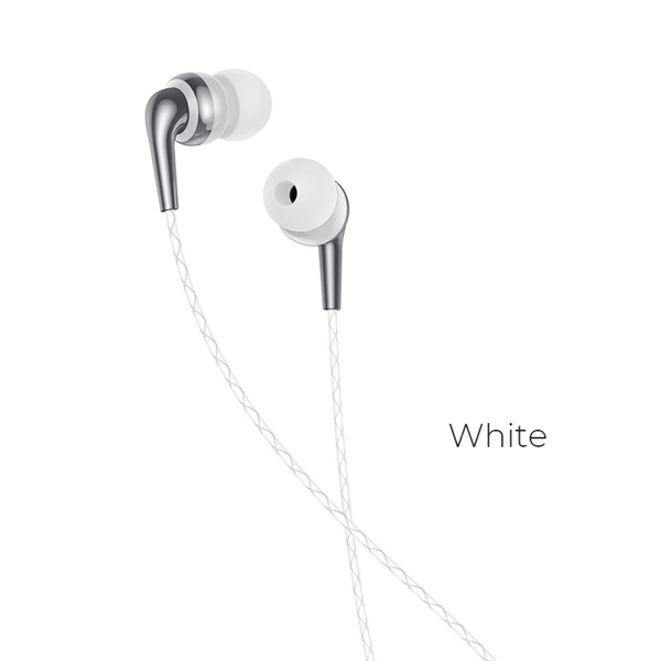 ყურსასმენი HOCO M71 Inspiring universal earphones with mic White