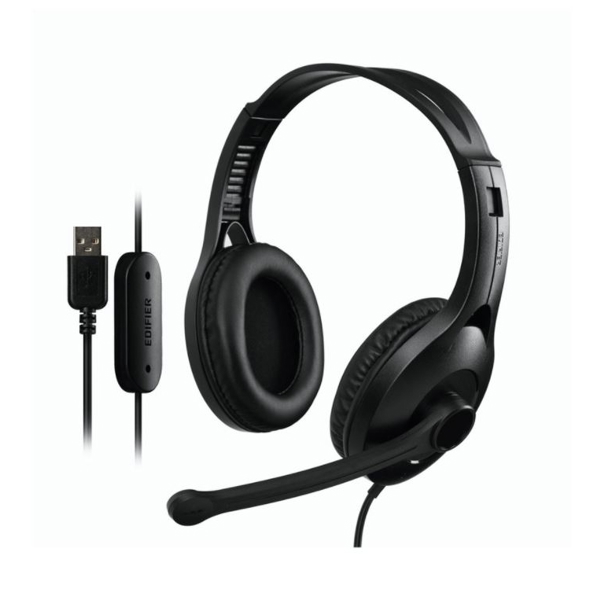 USB ყურსასმენი Edifier K800 USB Headset Over Ear Stereo Gaming (Black)