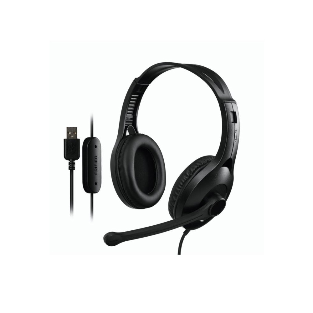 USB ყურსასმენი Edifier K800 USB Headset Over Ear Stereo Gaming (Black)
