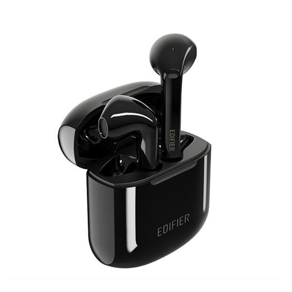 უკაბელო ყურსასმენი Edifier TWS200 TWS Wireless Earbuds Bluetooh 5.0 aptX Codec with Dual Microphone Noise Cancellation black