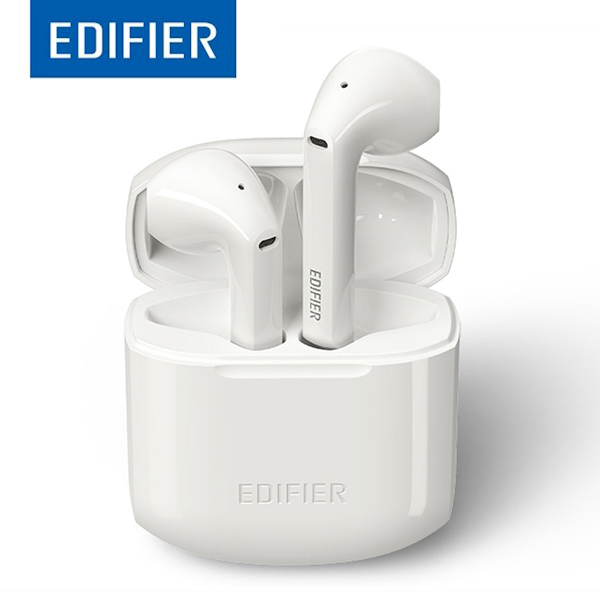 Edifier TWS200 TWS Wireless Earbuds Bluetooh 5.0 aptX Dual Microphone Noise Cancellation white