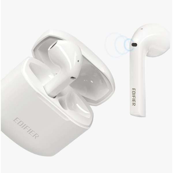 Edifier TWS200 TWS Wireless Earbuds Bluetooh 5.0 aptX Dual Microphone Noise Cancellation white