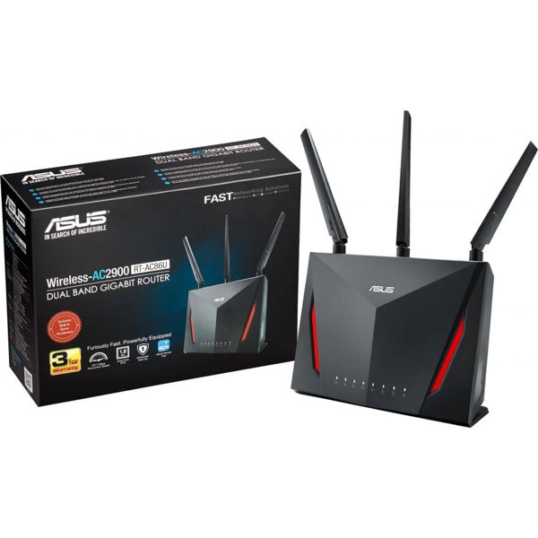 როუტერი Router ASUS RT-AC86U AC2900 4xGE LAN 1xGE WAN 1xUSB3.0 1xUSB2.0 MU-MIMO Beamforming AiMesh