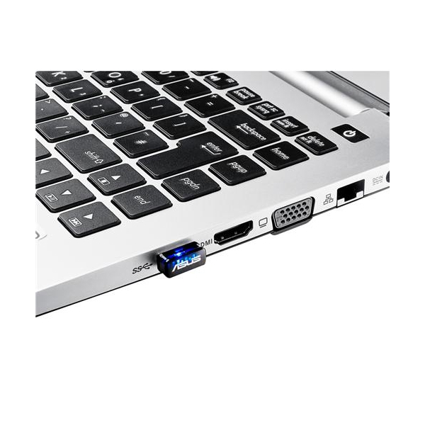 WiFi ადაპტერი ASUS USB-N10nano 802.11n 2.4 ГГц N150 USB 2.0 nano