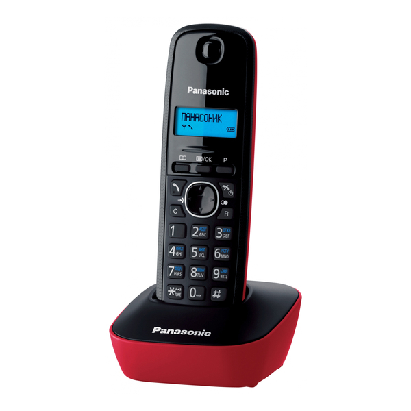 სტაციონარული ტელეფონი Panasonic KX-TG1611UAR RED