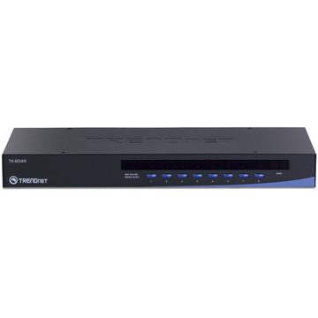 სვიჩი TRENDnet TK-804R 8-Port Stackable Rack Mount KVM Switch with OSD