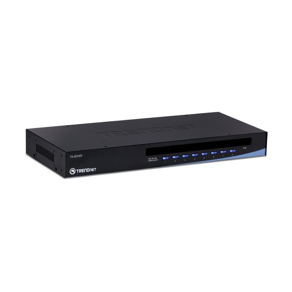 სვიჩი TRENDnet TK-804R 8-Port Stackable Rack Mount KVM Switch with OSD