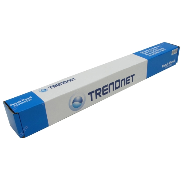 საკომუნიკაციო პანელი TRENDnet TC-P24C5E 24-Port Cat 5/5e Unshielded Patch Panel Black