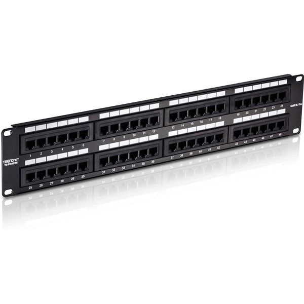 საკომუნიკაციო პანელი TRENDnet TC-P48C5E 48-port Cat5/5e Unshielded Patch Panel