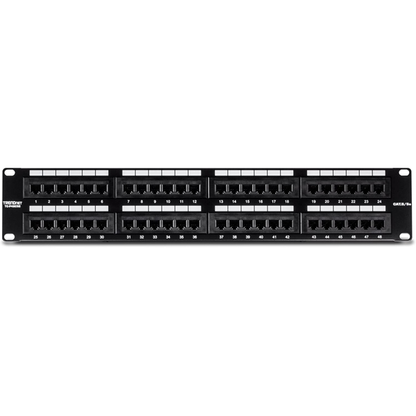 საკომუნიკაციო პანელი TRENDnet TC-P48C5E 48-port Cat5/5e Unshielded Patch Panel