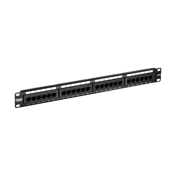 საკომუნიკაციო პანელი TRENDnet TC-P24C6 24-Port Cat 6 Unshielded Patch Panel