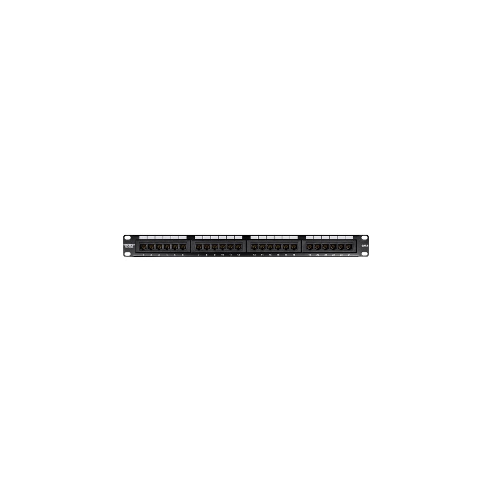 საკომუნიკაციო პანელი TRENDnet TC-P24C6 24-Port Cat 6 Unshielded Patch Panel