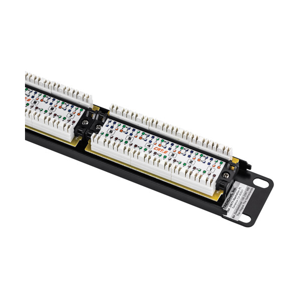 საკომუნიკაციო პანელი TRENDnet TC-P24C6 24-Port Cat 6 Unshielded Patch Panel