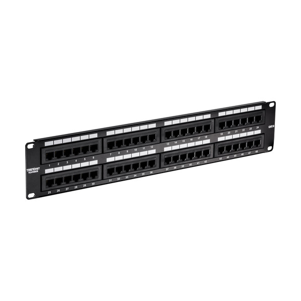 საკომუნიკაციო პანელი TRENDnet TC-P48C6 48-Port Cat 6 Unshielded Patch Panel