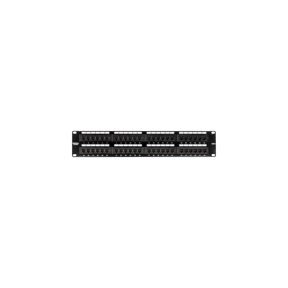საკომუნიკაციო პანელი TRENDnet TC-P48C6 48-Port Cat 6 Unshielded Patch Panel