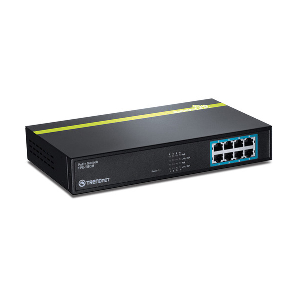 სვიჩი TRENDnet TPE-T80H v1.0R 10/100 Mb/s 8-Port PoE+ Switch