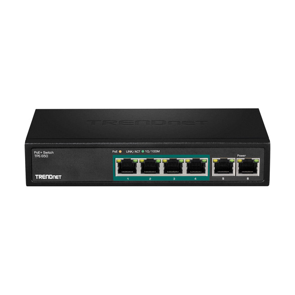 სვიჩი TRENDnet TPE-S50 6-Port Fast Ethernet PoE Switch