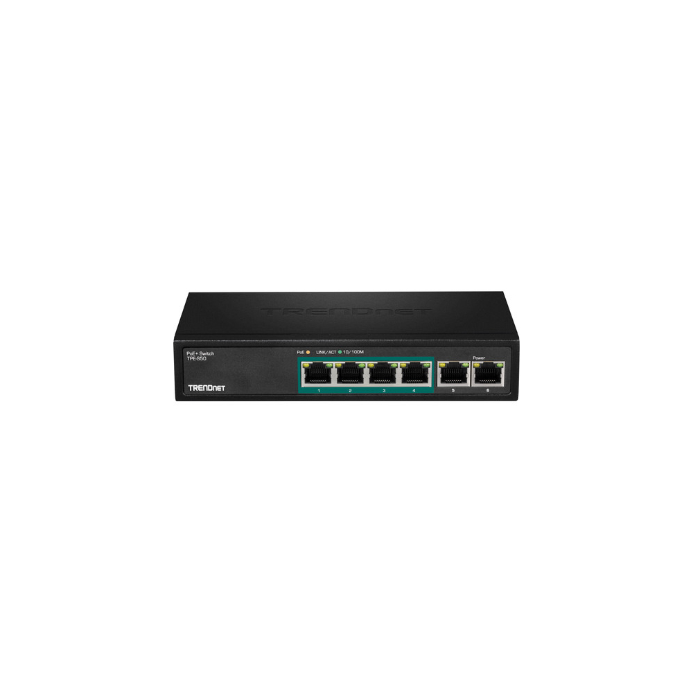 სვიჩი TRENDnet TPE-S50 6-Port Fast Ethernet PoE Switch
