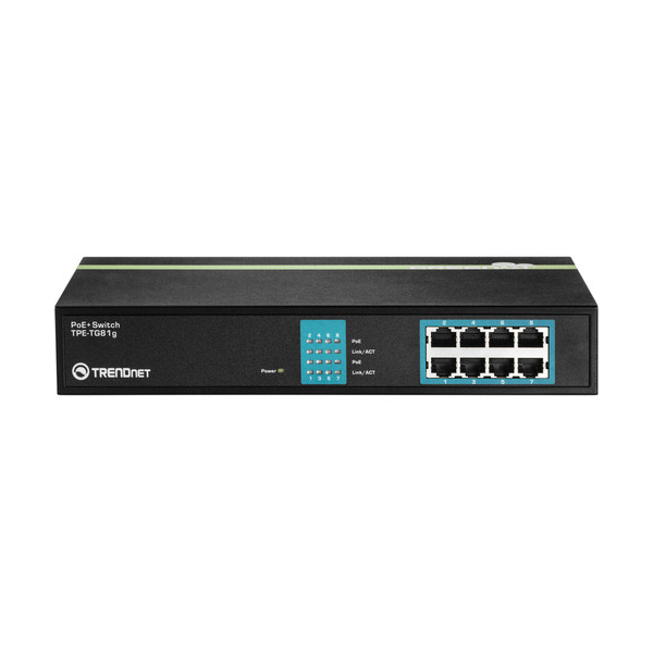 სვიჩი TRENDnet TPE-TG81G 8-Port Gigabit PoE+ Unmanaged Switch