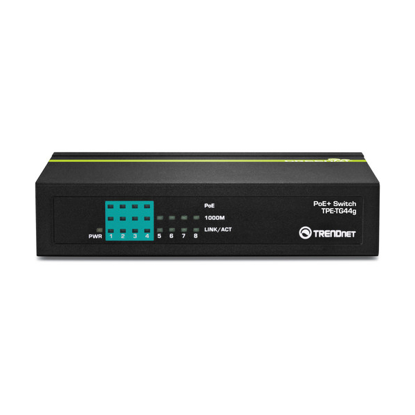 სვიჩი TRENDnet TPE-TG44G 8-Port Gigabit GREENnet PoE+ Switch