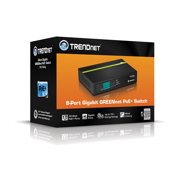 სვიჩი TRENDnet TPE-TG44G 8-Port Gigabit GREENnet PoE+ Switch