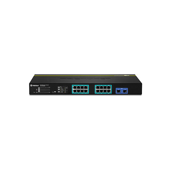 სვიჩი TRENDnet TPE-1620WS v1.0R 16-Port Gigabit Web Smart PoE+ Switch