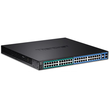 სვიჩი TRENDnet TL2-PG484 48-Port Gigabit POE+ Managed Layer 2 Switch with 4 shared SFP slots