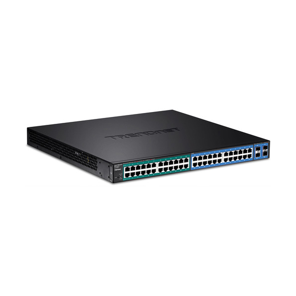 სვიჩი TRENDnet TL2-PG484 48-Port Gigabit POE+ Managed Layer 2 Switch with 4 shared SFP slots