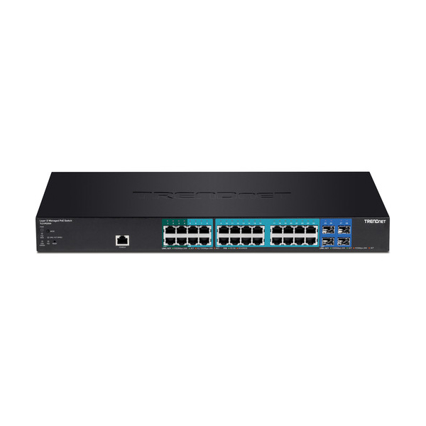 სვიჩი TRENDnet TL2-PG284 28-port Gigabit POE+ Managed Layer 2 Switch with 4 shared SFP slots