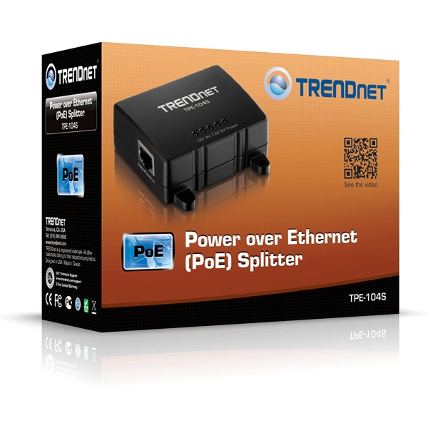 სპლიტერი TRENDnet TPE-104S Power Over Ethernet (PoE) Splitter