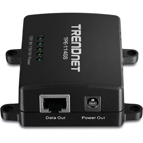 სპლიტერი TRENDnet TPE-114GS Gigabit Power over Ethernet PoE Splitter Black