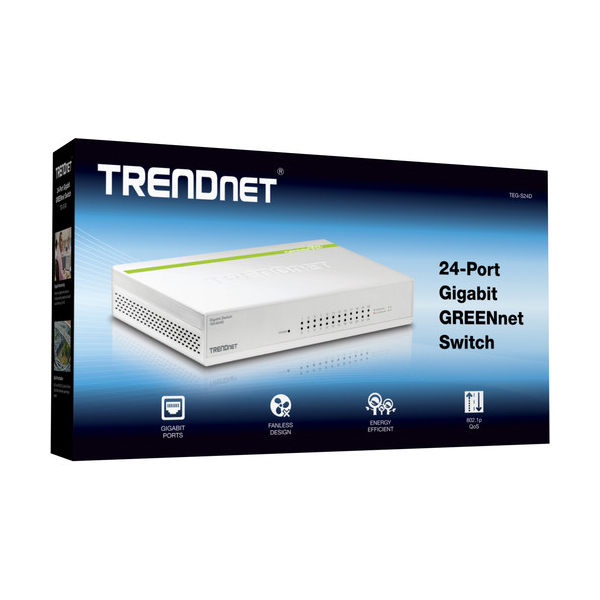 სვიჩი TRENDnet TEG-S24D 24-Port Gigabit GREENnet Desktop Switch