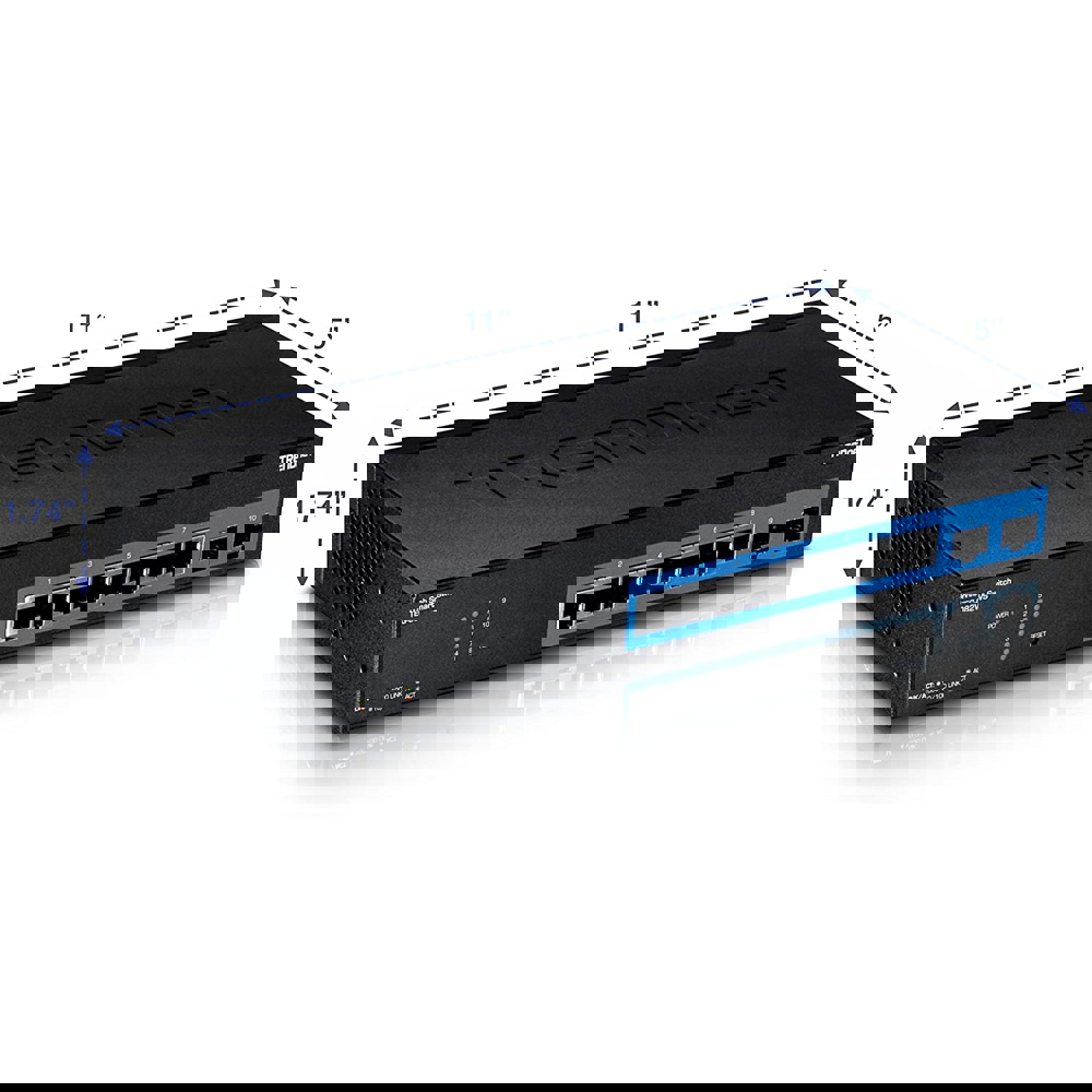 სვიჩი TRENDnet TEG-082WS 8-port Gigabit Web Smart Switch w/ 2 Shared SFP Slots
