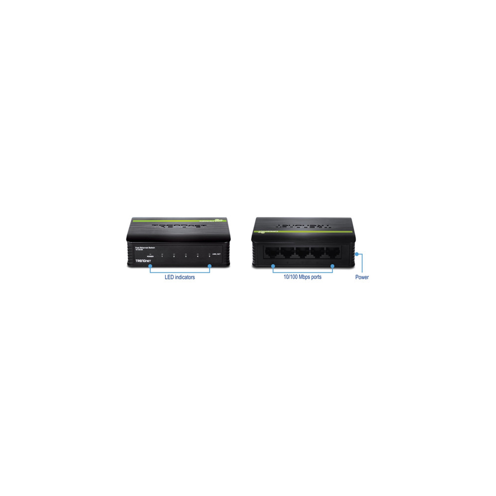 სვიჩი TRENDnet TE100-S5 5-Port 10/100 Mbps Fast Ethernet Switch