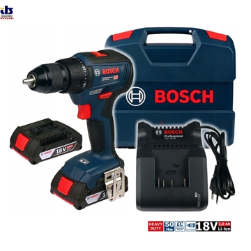 აკუმულატორიანი სახრახნისი BOSCH GSR 18V-50 (2x2,0Ah, Brushless)