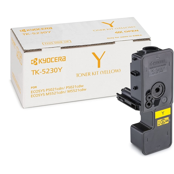 ტონერ კარტრიჯი KYOCERA TK-5230Y Toner cartridge, Original, 2200 P Yellow