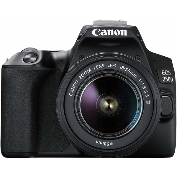 ციფრული ფოტოაპარატი Canon EOS250D EF-S 18-55 IS STM, 24.1MP, 4K Movie, DIGIC 8, 3.0" LCD, SD, Black