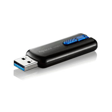 USB ფლეშ მეხსიერაბა Apacer USB 3.1 Flash Drive AH354 16GB Black 