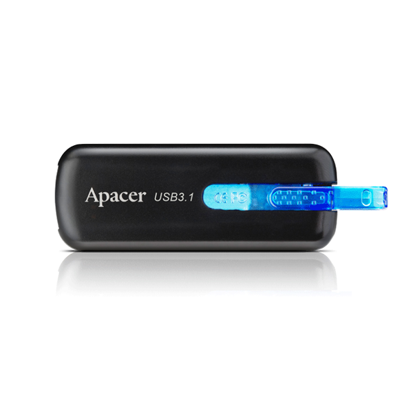 USB ფლეშ მეხსიერაბა Apacer USB 3.1 Flash Drive AH354 16GB Black 