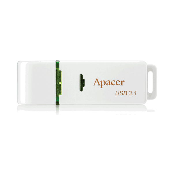 USB ფლეშ მეხსიერაბა Apacer USB3.1 Flash Drive AH358 16GB White 