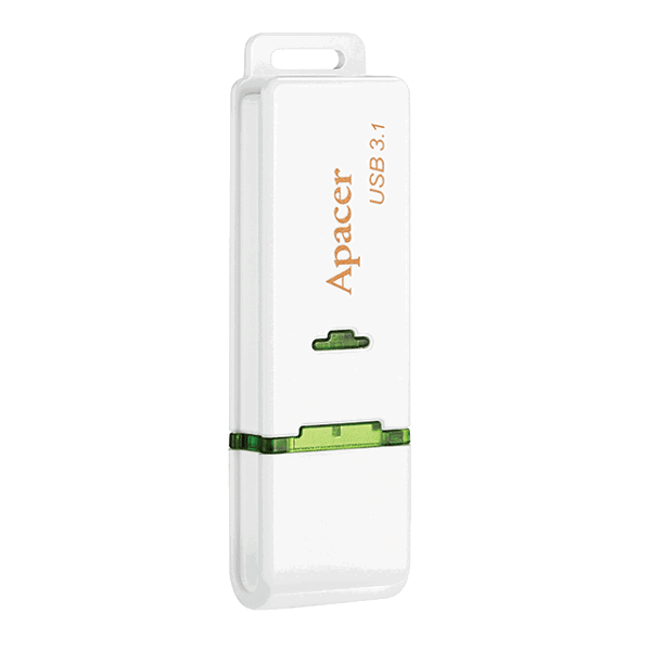 USB ფლეშ მეხსიერაბა Apacer USB3.1 Flash Drive AH358 16GB White 